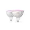 Philips Hue WACA LED žárovka 6.3W sada 2ks / GU5.3 / MR16 / 12V / 400lm / 2200K-6500K / RGB / IP20