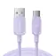 Joyroom S-AC027A14 Nabíjecí kabel USB-A (M) - USB-C (M) 3A 1.2m fialová