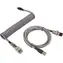 YENKEE YCU COIL GY Krouceny kabel USB-A (M) - USB-C (M) 5m šedá