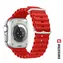 SWISSTEN Silikonový oceánský řemínek pro Apple Watch 42/44/45/49mm červená