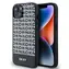 DKNY PU Leather Repeat Pattern Bottom Stripe MagSafe Zadní Kryt pro Apple iPhone 13 černá