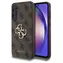 Guess PU 4G Metal Logo Zadní Kryt pro Samsung Galaxy A55 5G hnědá