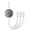 Baseus P10368700211-02 Rychlonabíjecí kabel 3v1 USB-A - microUSB & USB-C & Lightning (100W) 1.1m bílá