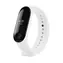 FIXED Silikonový řemínek Silicone Strap pro Xiaomi Mi Band 3/4 bílý