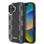 DKNY PU Leather Checkered Pattern Magsafe Zadní Kryt pro Apple iPhone 16 Plus černá