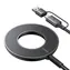 Joyroom JR-WQM03 Magnetická bezdrátová nabíječka USB + USB-C (M) 1.2 m černá