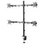 Neomounts FPMA-D550D4BLACK černá / Držák na až 4 monitory / 13-32" / nosnost 24kg / VESA 75 + 100