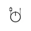 Nomad Universal Pletený Kabel pro Apple Watch 100W 1.5m černá / Univerzální kabel pro Apple Watch & Airpods & USB-C zaří