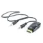 C-TECH Adaptér HDMI (M) na VGA (F) + audio