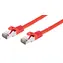 C-TECH patchcord Cat6 FTP 1 m červená