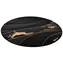 AROZZI Zona Floorpad Black Gold / ochranná podložka na podlahu / kulatá 121 cm průměr / černozlatý design