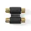 Nedis Stereo audio adaptér / 2x RCA Zásuvka / 2x RCA Zásuvka / pozlacené 