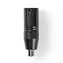 Nedis XLR adaptér černá / XLR 3pinový zástrčka / RCA zásuvka / poniklované 