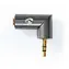 Nedis Stereo audio adaptér jack 3.5 mm (M) - jack 3.5 mm (F) šedá 