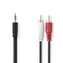 Nedis Stereo Audio kabel jack 3.5 mm (M) - 2x RCA (M) 2.00 m černá 