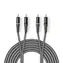 Nedis Stereo Audio kabel 2x RCA (M) - 2x RCA (M) 5.00 m tmavě šedá