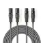Nedis Vyvážený Audio kabel 2x XLR 3pinový (M) - 2x XLR 3pinová (F) 3.00 m tmavě šedá 