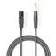 Nedis Vyvážený Audio kabel XLR 3pinový (M) - jack 6.35 mm (M) 1.50 m tmavě šedá