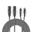 Nedis Vyvážený Audio kabel 2x XLR 3pinový (M) - 2x RCA (M) 1.50 m tmavě šedá