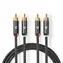 Nedis Stereo Audio kabel 2x RCA (M) - 2x RCA (M) 2.00 m šedá 