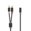 Nedis Stereo Audio kabel 2x RCA (M) - jack 3.5 mm (F) 1.00 m černá