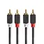 Nedis Stereo Audio kabel 2x RCA (M) - 2x RCA (M) 0.50 m antracit 