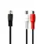 Nedis DIN Audio kabel DIN 5pinová (M) - 2x RCA (F) 0.20 m černá 