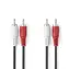 Nedis Stereo Audio kabel 2x RCA (M) - 2x RCA (M) 1.00 m černá 