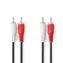 Nedis Stereo Audio kabel 2x RCA (M) - 2x RCA (M) 2.00 m černá 