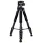 Rollei Stativ Compact Traveler Star S4 černá / Zátěž 5kg / Vytažený 160cm