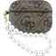 Guess PU 4G Classic Logo Pearl Strap Pouzdro pro AirPods Pro 3 Brown