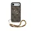 Guess PU 4G Metal Logo Strap Zadní Kryt pro iPhone Air Brown