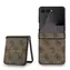 Guess PU Leather 4G Colored Ring Magnetic Zadní Kryt pro Samsung Galaxy Z Flip 7 Brown