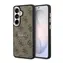 Guess PU Leather 4G Gold Frame Magnetic Zadní Kryt pro Samsung Galaxy S26+ Brown