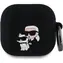 Karl Lagerfeld 3D Logo NFT Karl and Choupette Silikonové Pouzdro pro AirPods 4 Black