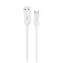 Dudao L2sT napájecí kabel / USB-A / USB-C / 6A / 1,2 m / bílá