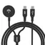 Dudao A12MaxC 2v1 nabíječka pro Apple Watch / USB-C / 1.2 m / 60 W / černá