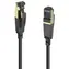 Hama 202003 síťový kabel RJ45 černá / Cat8 / S/FTP / 5 m / 40 Gb/s / stíněný