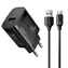 Joyroom JR-TF4 síťová nabíječka s USB-A - USB-C 1m kabelem černá / USB-A / 18W