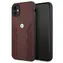BMW Zadní kryt Curve perforovaný kožený pro iPhone 11 / XR červená