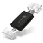 CONNECT IT Čtečka SD a MikroSD karet černá / USB-A & USB-C 