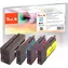 Peach 950 alternativní cartridge Multi-Pack-Plus / HP OFFICEJET 8100 8600 / 1x46 ml & 3x14ml