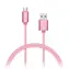 CONNECT IT Wirez Premium Metallic micro USB - USB růžovo-zlatá / 1m