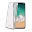 CELLY Laser TPU pouzdro - lemování s matným kovovým efektem pro Apple iPhone X stříbrná