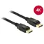 Delock Displayport 1.2 kabel samec - samec 3 m / 4K