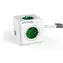 PowerCube Extended USB zelená / Prodlužovací přívod 230V / 1.5m / 4 zásuvky / 2x USB port 