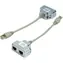DATACOM Rozbočka 1xRJ45 na 1xRJ11+RJ45 / STP / CAT5E