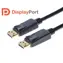 PremiumCord DisplayPort 1.2 4K přípojný kabel M-M zlacené konektory 1m