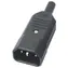 PremiumCord konektor IEC 320 C14 10A černý