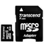 Transcend micro SDHC karta 4GB Class 6 + adaptér